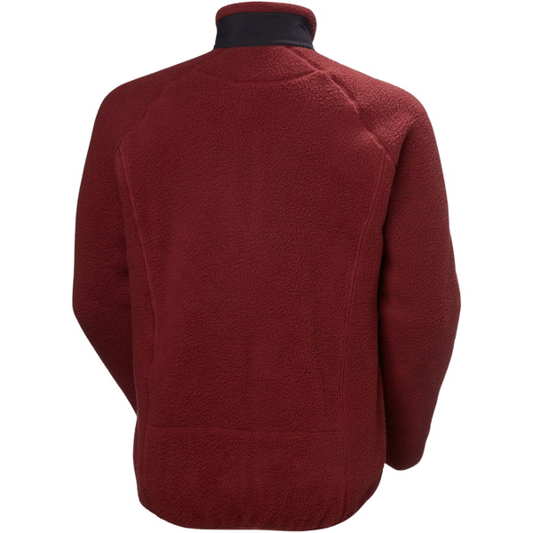 2025 Helly Hansen Herre Panorama Pile Fleece Block Jakke 49460 - Mars Red